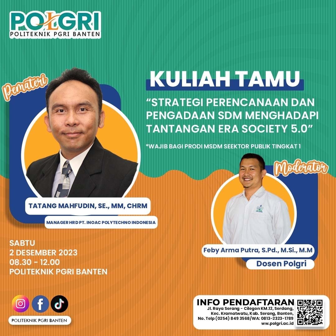 KULIAH TAMU POLGRI “Strategi Perencanaan dan Pengadaan SDM di Era 5.0